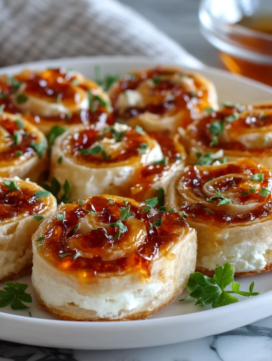 Pepper Jelly & Cream Cheese Pinwheels