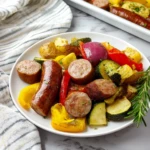 Easy Sheet Pan Sausage with Vegetables