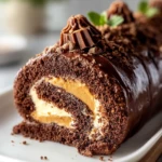 Delicious Peanut Butter Cup Chocolate Roll