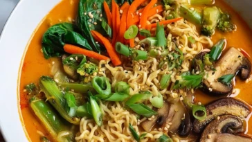 Vegan Thai Red Curry Ramen