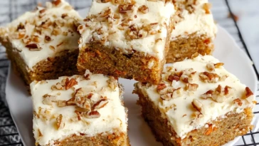 Moist Carrot Cake Blondies