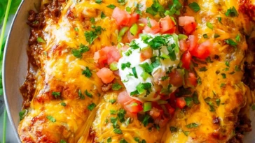 Loaded Smothered Beef Burritos