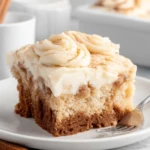 Cinnamon Roll Poke Cake