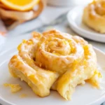 Homemade Glazed Orange Rolls