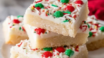 Christmas Sugar Cookie Bars