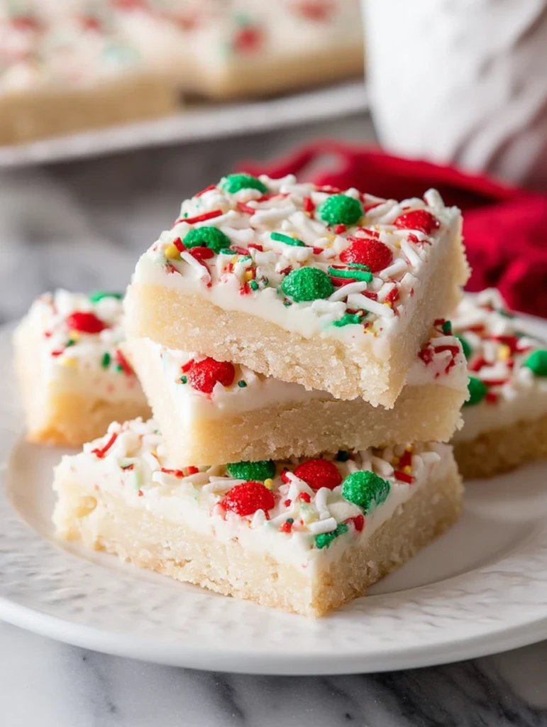 Christmas Sugar Cookie Bars
