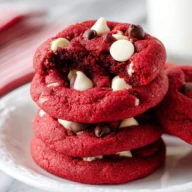 Red Velvet Chocolate Chip Cookies