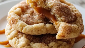 Brown Sugar Cinnamon Caramel Cookies