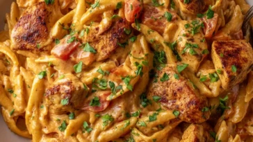 Creamy Cajun Chicken Pasta Skillet