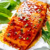 Baked Salmon with Sweet Chili Sauce