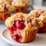 Cherry Cobbler Muffins