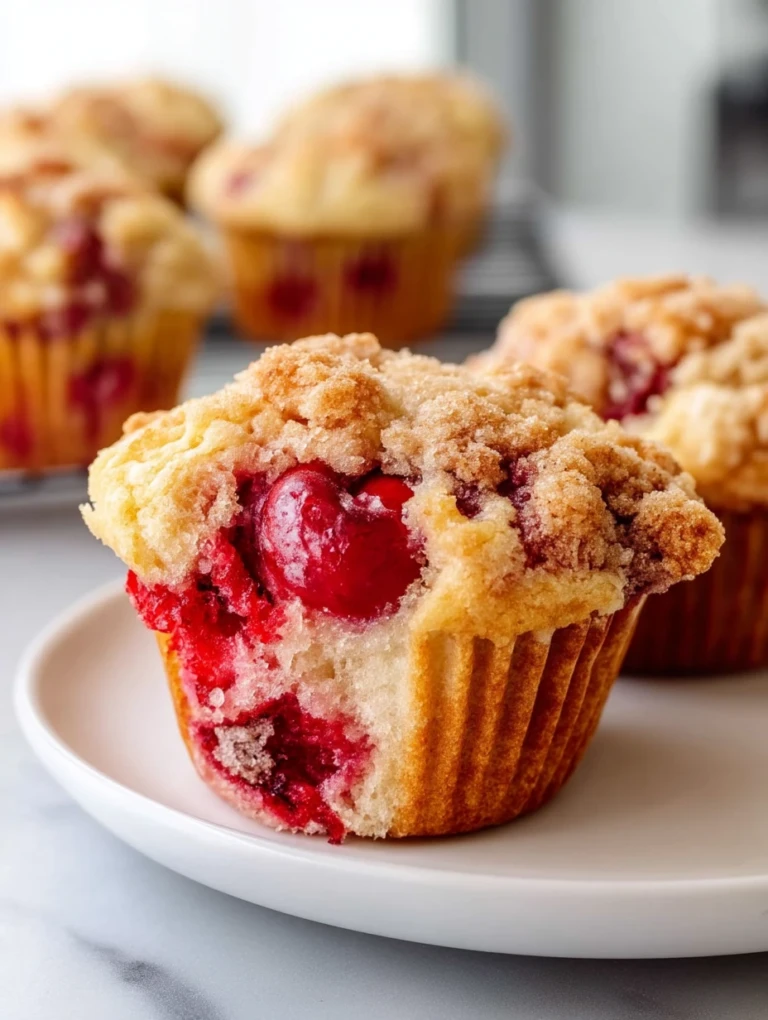 Cherry Cobbler Muffins