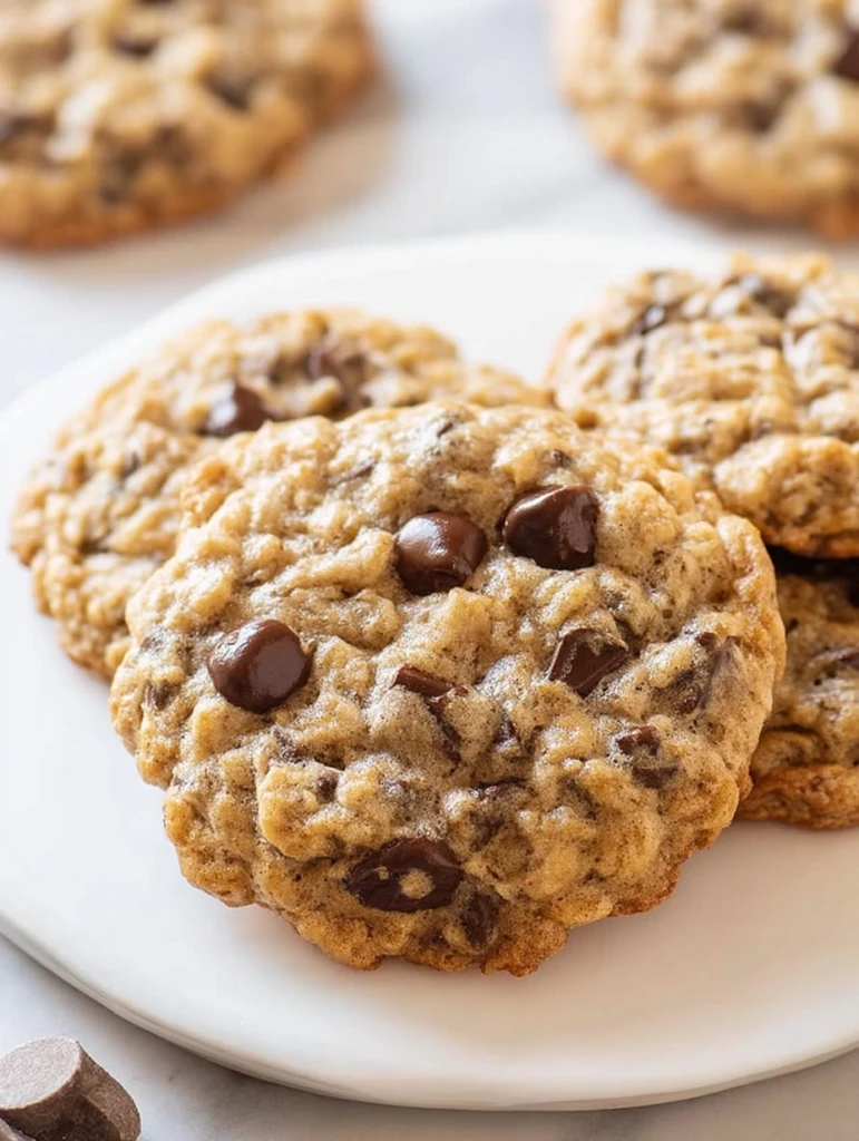 Chewy Oatmeal Chocolate Chip Cookies