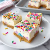 Easter Funfetti Cheesecake Bars