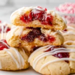 Easy Glazed Stuffed Cherry Pie Cookies