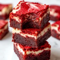 Easy Red Velvet Cheesecake Brownies