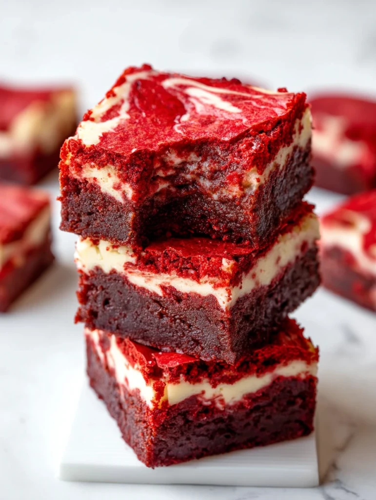 Easy Red Velvet Cheesecake Brownies