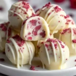 White Chocolate Raspberry Cheesecake Balls