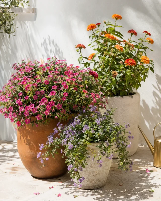 Best Flowers for Pots in Full Sun That Keep Blooming All Summer