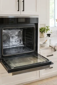 How to Clean an Oven Naturally With Baking Soda and Vinegar (No Harsh Fumes)