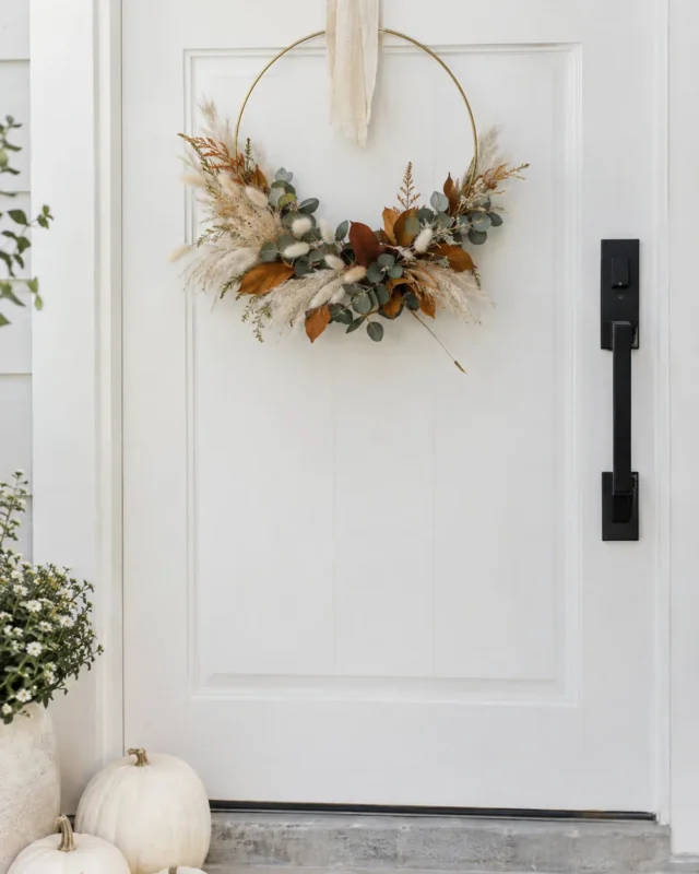 DIY Fall Wreath: How to Make a Simple Modern Wreath in an Hour