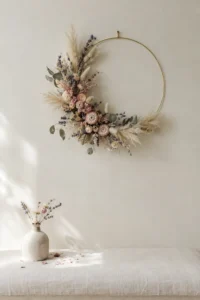 How to Make a Dried Flower Wreath (Easy DIY Hoop Wreath That Lasts)
