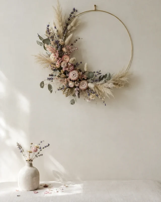 How to Make a Dried Flower Wreath That Lasts All Year