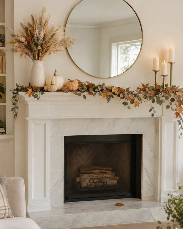Fall Mantel Decor Ideas That Feel Fresh and Modern