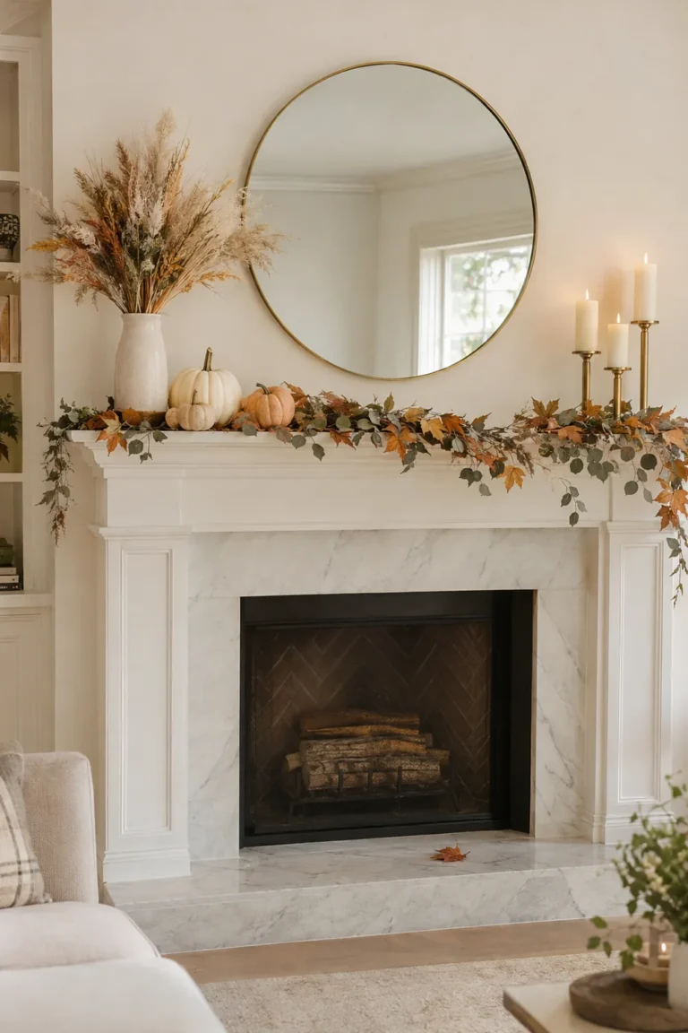 Fall Mantel Decor Ideas That Feel Fresh and Modern